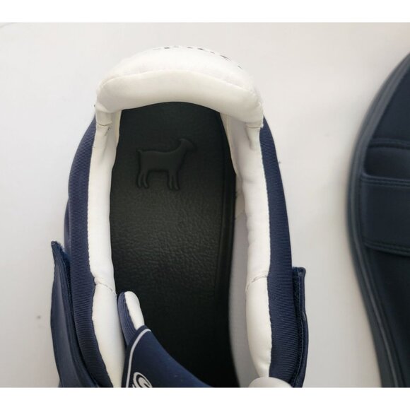 GOATS 717 Navy Blue Adjustable Crisscross Fabric Sneakers Shoes Men's Size 11 - Picture 7 of 8